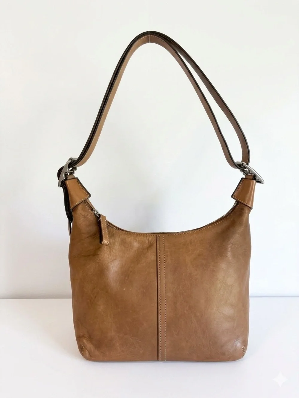 Vintage Coach Legacy 9566 Leather Hobo Bag Tan